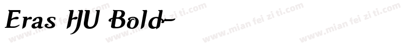 Eras HU Bold字体转换
